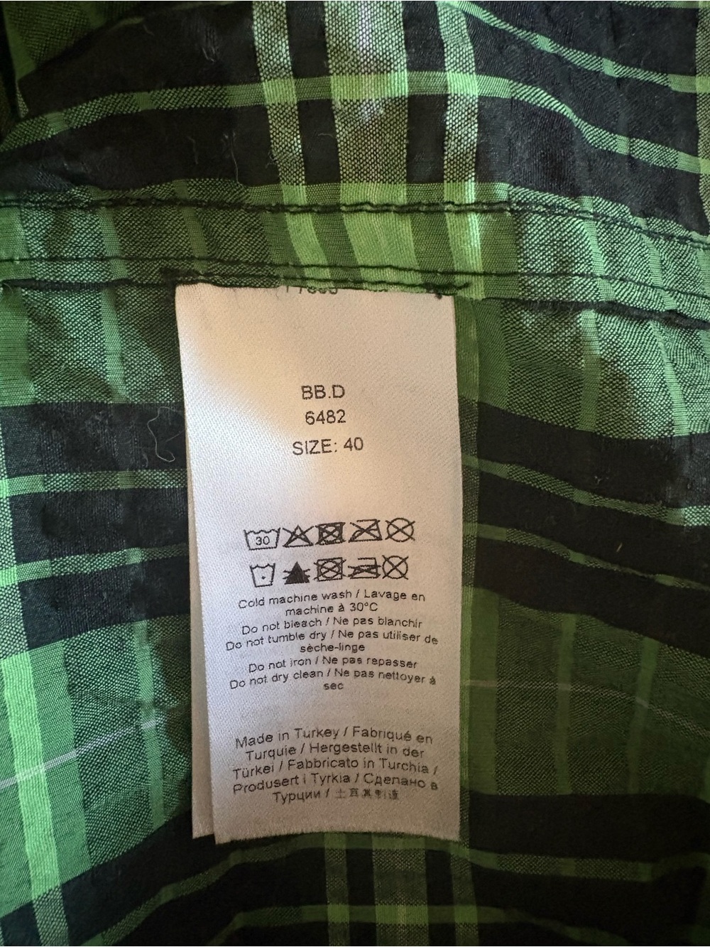 Ganni Plaid Babydoll Dress - Picture 7 of 8